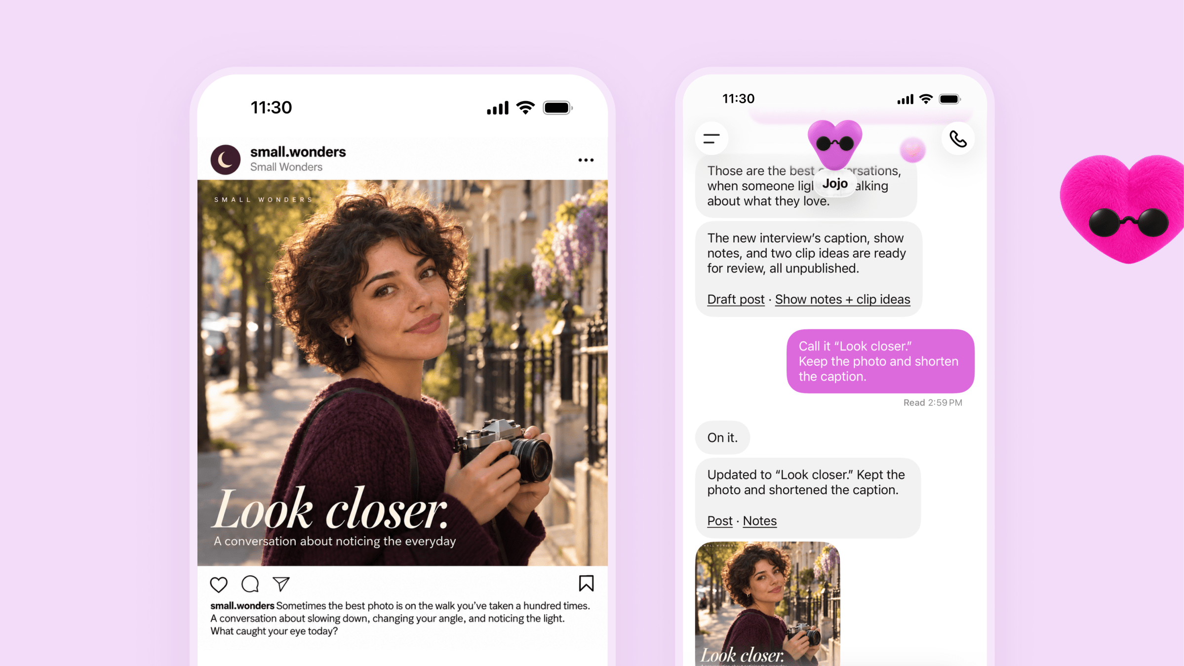 Dots can help creators draft social posts and decide which parts of a video to clip.
