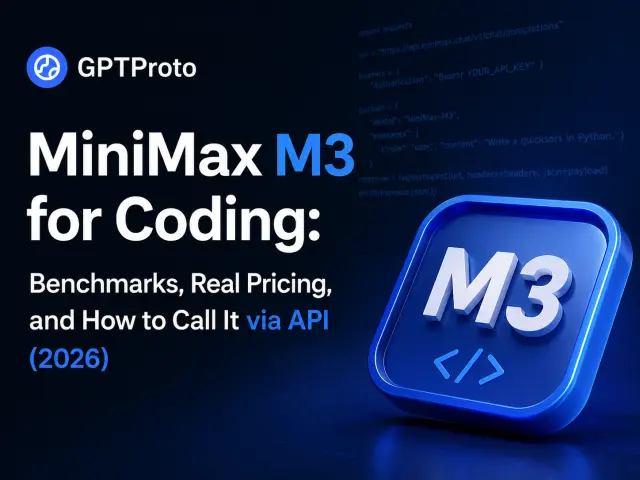 MiniMax M3 for Coding: Benchmarks, Real Pricing, and How to Call It via API (2026)