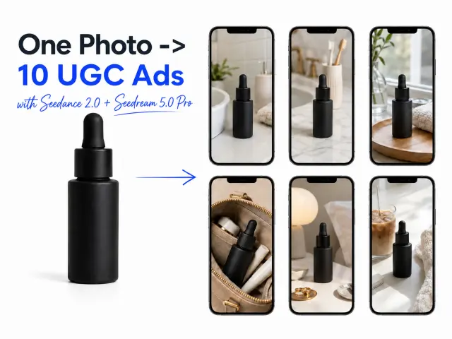 How I Turned One Product Photo Into 10 UGC Ads With Seedream 5.0 Pro + Seedance 2.0