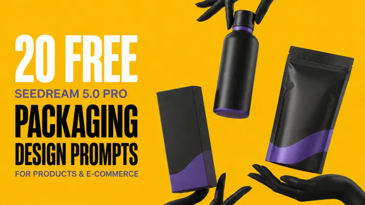 20 Free Seedream 5.0 Pro Packaging Design Prompts for Products and E-commerce