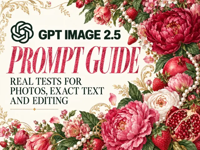 GPT Image 2.5 Prompt Guide: Real Tests for Photos, Exact Text, and Editing