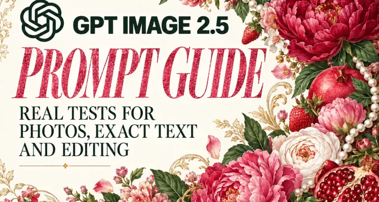 GPT Image 2.5 Prompt Guide: Real Tests for Photos, Exact Text, and Editing