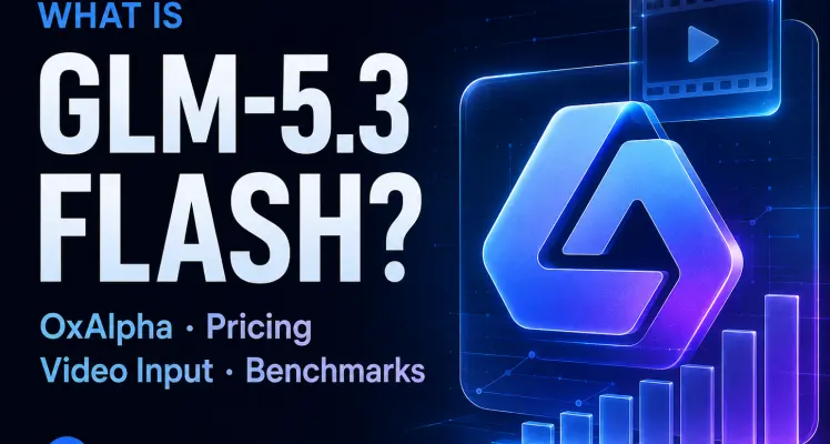 What Is GLM-5.3 Flash? OxAlpha, Pricing, Video Input, and Benchmarks
