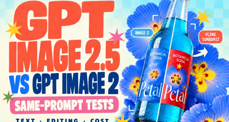 GPT Image 2.5 vs GPT Image 2: Same-Prompt Tests for Text, Editing, and Cost