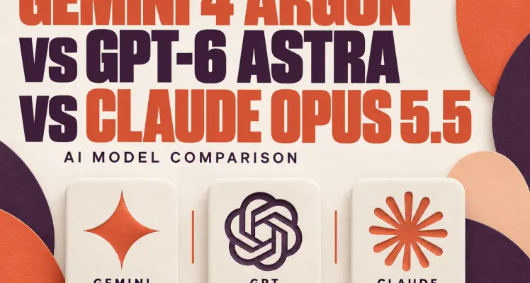 Gemini 4 Argon vs GPT-6 Astra vs Claude Opus 5.5: Which AI Model Is Best?
