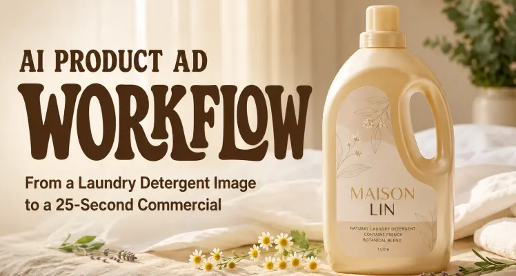 AI Product Ad Workflow: From a Laundry Detergent Image to a 25-Second Commercial