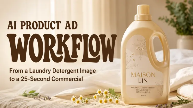 AI Product Ad Workflow: From a Laundry Detergent Image to a 25-Second Commercial