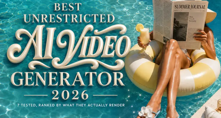 Best Unrestricted AI Video Generator 2026: 7 Tested, Ranked by What They Actually Render