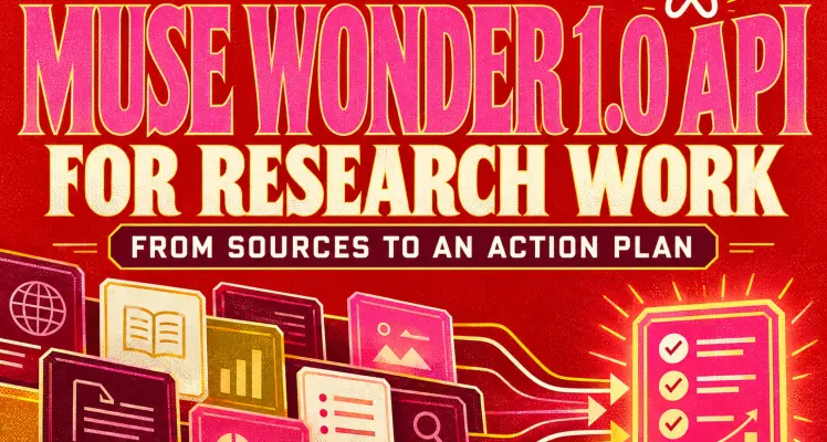 I Used Muse Wonder 1.0 API for Research Work: From Sources to an Action Plan