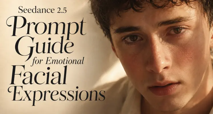 Seedance 2.5 Prompt Guide for Emotional Facial Expressions