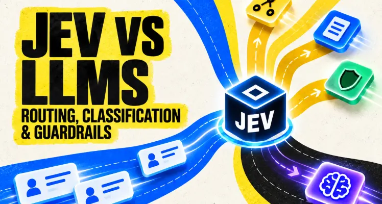 Jev vs LLMs: When to Use a Decision Model for Routing, Classification, and Guardrails