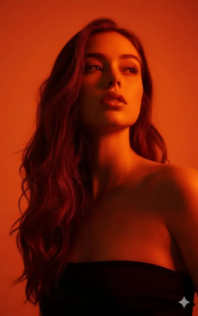 Editorial portrait from the attached reference photo, pho...