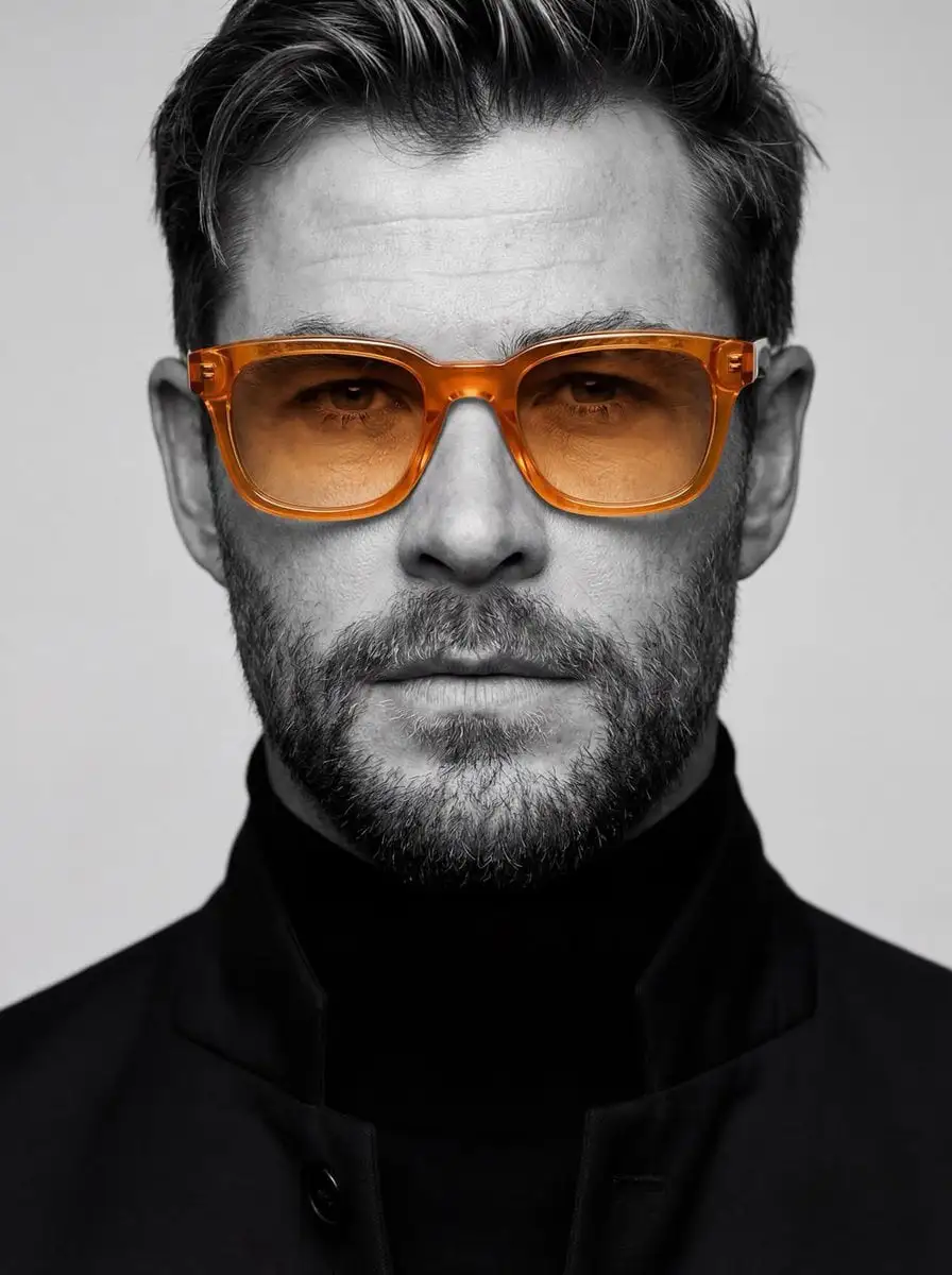 Ultra-realistic studio portrait of a man, close-up headsh...