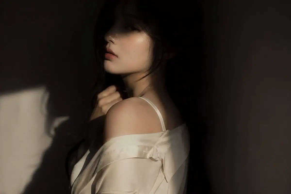 editorial portrait, Korean female idol, subtly sensual  o...