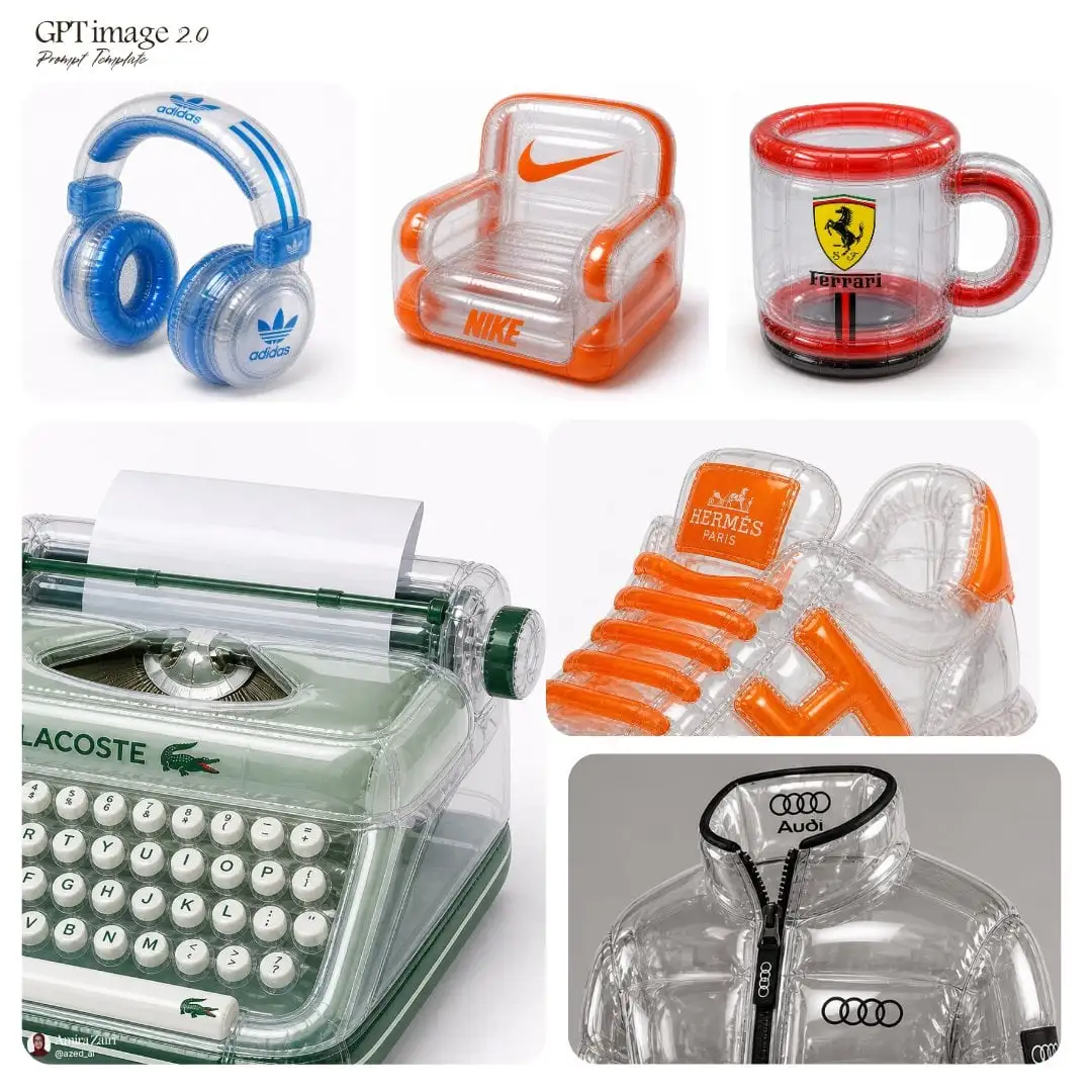inflatable [product], transparent plastic material, high-...
