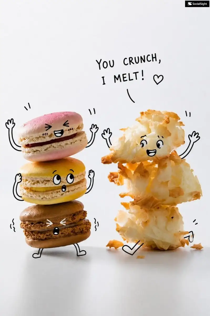 Take this product photo and add a playful hand-drawn dood...