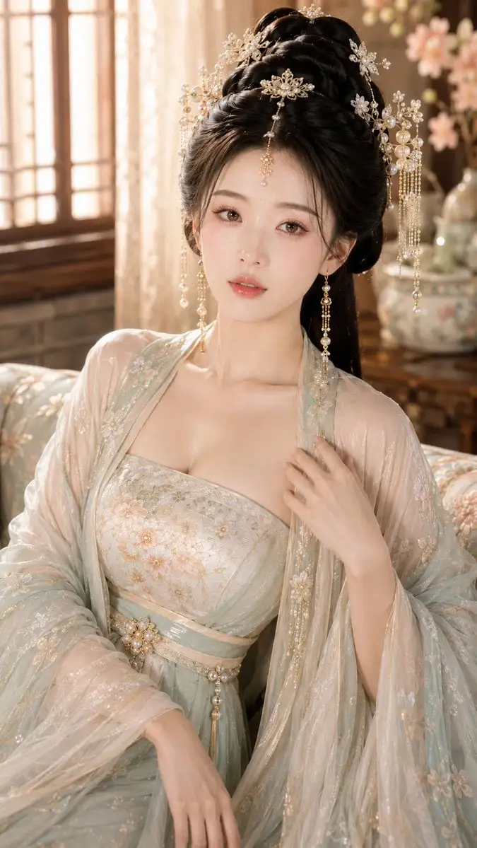 主题风格:古风贵女高级水光写真