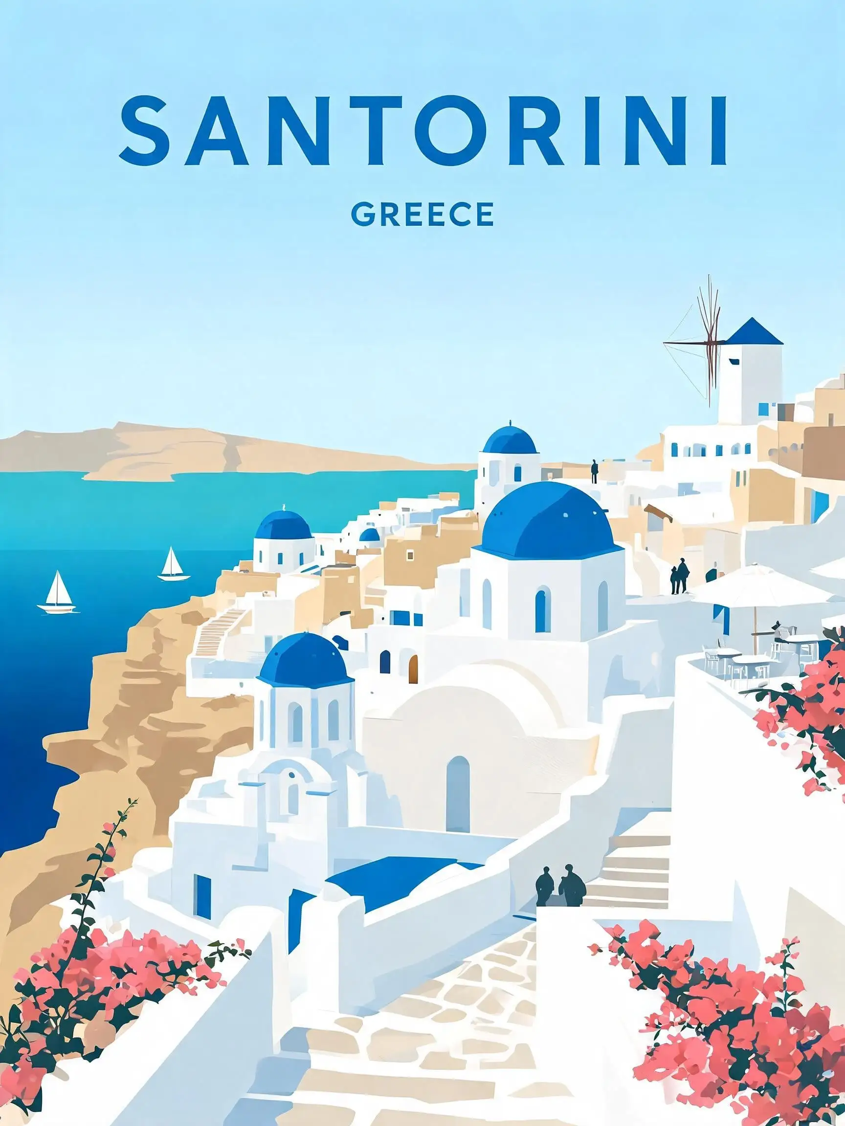 Create a premium editorial travel poster illustration of ...