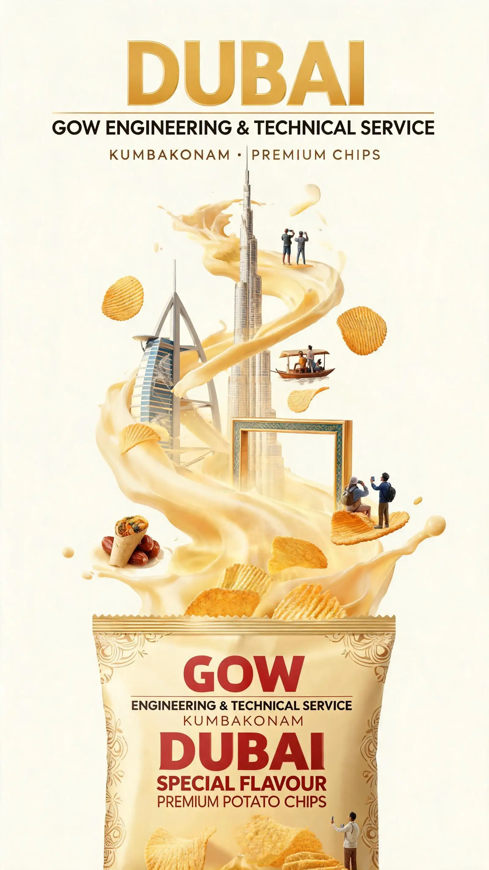 Ultra-detailed premium travel-food advertisement poster f...