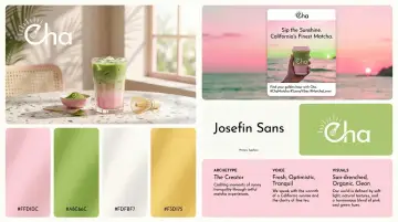 [BRAND NAME] 
({INDUSTRY}). 

Act as a Lead Brand Designer creating a comprehensive "Brand Identity System" presentation (Bento-Grid Layout).

**THE TASK:**
Generate a single, high-resolution bento-grid board containing **6 distinct modules** that define the visual identity for [BRAND NAME].

---

**PHASE 1: VISUAL STRATEGY (AUTONOMOUS)**
1.  **Analyze the Brand:** Determine the archetype and visual vibe.
2.  **Define the Palette:** Select 4 distinct colors.
3.  **Select Typography:** Choose ONE specific Google Font (Serif, Sans-Serif, or Display) relevant to the industry.

**PHASE 2: THE LAYOUT (6-MODULE GRID)**
The image must be a clean, gap-separated grid featuring these specific blocks:

* **Block 1 (The Hero):** A high-end **Key Visual** photography showing the product/service in context. Cinematic lighting, photorealistic. Overlay the brand logo in white.
* **Block 2 (Social Media):** A mockup of an **Instagram Post**. It features a bold headline using the brand font and a lifestyle image.
* **Block 3 (The Palette & HEX):** A clean design block displaying **4 Vertical Color Swatches**.
    * *Crucial Detail:* Inside or below each color swatch, simulate distinct text looking like **HEX Codes** (e.g., "#1A2B3C").
* **Block 4 (Typography Spec):** A minimalist block dedicated to the **Brand Font**.
    * *CRITICAL CONSTRAINT:* Do NOT show the alphabet (Aa Bb Cc).
    * *The Content:* The block must display ONLY the **Name of the Font** (e.g., "Montserrat", "Lato", "Oswald") written in large, crisp characters using that specific font style. This acts as the visual specimen.
    * *Subtext:* Tiny text at the bottom reading "Primary Typeface".
* **Block 5 (The Logo):** A solid background block featuring the **Final Logo** (clean, vector style, NO construction lines/grids). Minimalist and iconic.
* **Block 6 (Brand DNA):** A text-heavy "Manifesto Card". It simulates a layout with three short paragraphs titled:
    * **ARCHETYPE:** (e.g., "The Innovator")
    * **VOICE:** (e.g., "Confident, Direct")
    * **VISUALS:** (e.g., "Cinematic, High-Contrast")

**PHASE 3: AESTHETIC & FINISH**
* **Style:** Behance Trend / Awwwards Winner.
* **Quality:** 8k resolution, razor-sharp vector graphics mixed with high-end photography.
* **Lighting:** Soft studio lighting across the whole grid to make it look like a cohesive presentation board.